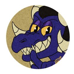  1:1 2017 blue_body blue_scales dragon grivik headshot_portrait icon may825 mythological_creature mythological_scalie mythology portrait scales scalie solo toony 