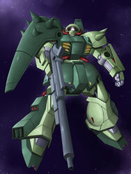  bad_id bad_pixiv_id beam_rifle energy_gun floating gun gundam highres hizack_custom kiriya_obu_gn mecha mobile_suit no_humans robot solo space spikes star_(symbol) titans_(gundam) weapon zeta_gundam 