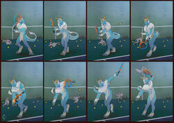  amarian anthro asian_mythology ball barbel_(anatomy) base_two_layout basic_sequence blueberry_(fruit) border can claws container dragon duo east_asian_mythology eastern_dragon eight_frame_grid eight_frame_image european_mythology exclamation_point flesh_whiskers food fruit fur grid_layout hi_res horn june_(disambiguation) micro multi_frame_sequence mythological_creature mythological_scalie mythology plant question_mark racket red_border regular_grid_layout scalie sequence size_difference sleeping sound_effects sport tail tennis tennis_ball two_row_layout vowelless vowelless_sound_effect western_dragon wyvern zzz 