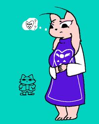  anthro clothing cosplay female fur green_background lady_ethereal_(nine_sols) male nine_sols red_candle_games robe sans_(undertale) simple_background solarian toriel undertale_(series) unknown_artist yellow_body yellow_fur yi_(nine_sols) 