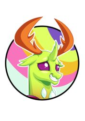  2017 alpha_channel antlers arthropod awkward_smile changeling friendship_is_magic hasbro hi_res horn male my_little_pony mysticalpha nervous portrait purple_eyes smile solo thorax_(mlp) 