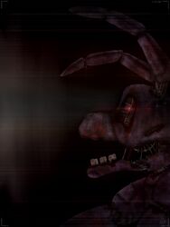  3:4 animatronic bonnie_(fnaf) five_nights_at_freddy&#039;s glowing glowing_eyes hi_res io8044 lagomorph leporid machine mammal rabbit robot scottgames solo 