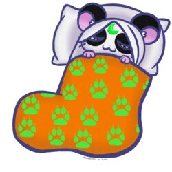  1:1 black_body black_fur blue_line_art clothing colored_line_art cricetid female feral footwear fur fur_markings hair hamster lunarpanda8686 mammal markings mika_(lunarpanda8686) rodent round_ears simple_background sleeping smile socks solo white_body white_fur white_hair 