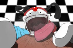  absurd_res animaniacs bodily_fluids drooling extreme_size_difference first_person_view hi_res holding_viewer imminent_oral_vore imminent_vore male male_pred mammal micro_pov mouth_shot open_mouth prey_pov saliva size_difference solo tongue toony tyleb vore wakko_warner warner_brothers 