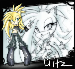  alternative_fashion ann-jey anthro blue_eyes clothing electronics english_text eulipotyphlan fan_character female gitz_the_hedgehog hedgehog looking_at_viewer mammal microphone necktie punk sega smile solo sonic_the_hedgehog_(series) text tomboy y2k_(fashion) y2k_(graphic_design) yellow_body 