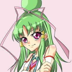  artist_request cure_empress dokidoki!_precure green_hair hair_ribbon pink_eyes precure ribbon 