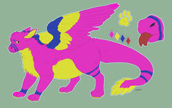  ambiguous_gender artist_name belly blep blue_wings chest_tuft dragon feathers feral forked_tongue fur furred_dragon furred_scalie furred_wings glistening glistening_eyes green_background markings model_sheet mouth_closed mythological_creature mythological_scalie mythology pink_body pink_feathers pink_fur pink_wings red_tongue roobin scalie side_view simple_background solo striped_legs striped_markings striped_tail stripes tail tail_markings tongue tongue_out tuft wings yellow_body yellow_eyes yellow_feathers yellow_fur yellow_wings 