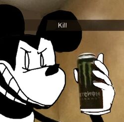  anthro disney igorgamer kill_(meme) low_res male meme mickey_mouse monster_energy shitpost solo suicide_mouse_(character) 