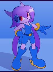  2018 anthro avoid_posting black_nose boots breasts clothed clothing dragon evenytron female footwear freedom_planet galaxytrail gloves hair handwear hi_res hybrid letterbox long_hair mammal mythological_creature mythological_scalie mythology purple_hair red_eyes sash_lilac scalie solo 