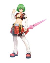  belt breasts cleavage closed_mouth collared_shirt commentary_request cookie_(touhou) cosplay crop_top cropped_jacket cropped_shirt female full_body green_hair guilty_gear guilty_gear_xrd hair_between_eyes hand_up highres holding holding_weapon jacket kazami_yuuka left-handed long_sleeves looking_at_viewer macota_(cookie) medium_breasts midriff navel orange_eyes pants parasol plaid plaid_jacket plaid_skirt red_footwear shirt shoes short_hair skirt sleeveless sol_badguy sol_badguy_(cosplay) solo standing stomach tarmo touhou transparent_background umbrella weapon white_pants white_shirt 