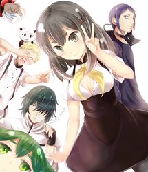  cleavage gatchaman_crowds hako_roku hibiki_joe ichinose_hajime j.j._robinson o.d paiman tachibana_sugane utsu-tsu 