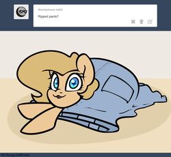  2015 ask_blog backy_(mlp) earth_pony equid equine fan_character female feral hasbro horse mammal my_little_pony pony slavedemorto smile solo tumblr 