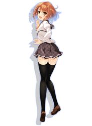  kusakabe_korona miagete_goran_yozora_no_hoshi_wo pulltop seifuku thighhighs transparent_png 