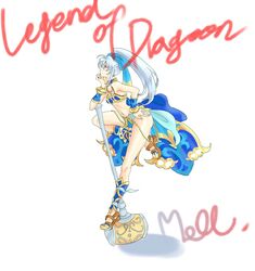  ass bow female hammer legs long_hair meru_(dragoon) navel playstation ponytail red_eyes ribbon silver_hair the_legend_of_dragoon weapon wingly 