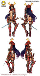  armor ass bikini_armor breasts cleavage long_hair reiq samraui_soul_saiko samurai samurai_soul_saiko sword thong 