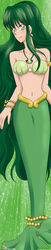  absurdres commentary_request female full_body green_eyes green_hair highres jewelry long_hair luana_morado mermaid mermaid_melody_pichi_pichi_pitch monster_girl necklace shell shell_necklace smiley_face tall_image touin_rina very_long_hair 