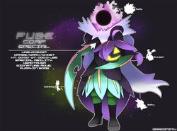  ambiguous_gender dragonith english_text fakemon fusion gastly generation_1_pokemon generation_3_pokemon generation_5_pokemon generation_6_pokemon gourgeist leavanny nintendo pokemon pokemon_(species) shiftry solo text 