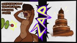  2024 anthro cake cakeification dessert detailed detailed_food digital_media_(artwork) explicitly_stated_nonconsent food forced forced_transformation hi_res inanimate_transformation keith_(marsminer) male mammal marsminer mustelid otter solo transformation 