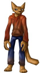  2021 absurd_res acacia_dune alpha_channel anthro bottomwear brown_eyes clothed clothing denim denim_bottomwear denim_clothing domestic_cat fan_character felid feline felis fur hi_res hoodie jeans long_arms male mammal orange_body orange_fur pants solo tabby_cat teenage_mutant_ninja_turtles topwear 