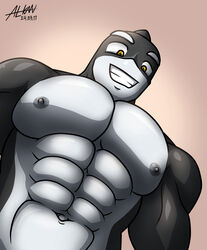  abs absurd_res alkan anthro big_pecs black_body black_nipples cetacean dolphin dovel grin hi_res male mammal marine meme moobs multicolored_body muscular muscular_anthro muscular_male navel nipples nude nude_anthro nude_male oceanic_dolphin orca pec_pov_meme pecs shaded smile solo teeth toothed_whale two_tone_body white_body yellow_eyes 