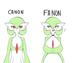  alternate_breast_size big_breasts breast_size_difference breasts choker cleavage clothed clothing cute_fangs duo english_text eye_contact eyelashes fangs female flat_chested front_view gardevoir generation_3_pokemon green_body green_hair green_skin hair hi_res humanoid jewelry laugh looking_at_another looking_at_another&#039;s_breasts looking_at_breasts necklace nintendo open_mouth open_smile pokemon pokemon_(species) red_eyes simple_background smile smug standing teeth text white_background white_body white_skin wide_hips wozzu1 