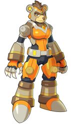  absurd_res anthro armor bear brawler_ursula capcom fan_character female hi_res machine mammal mega_man_(series) mega_man_x_(series) robot simple_background solo ultimatemaverickx white_background 