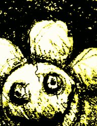  animated creepy elemental_creature flora_fauna flower flower_creature flowey_the_flower grin holt5 male meme monochrome nightmare_fuel nope not_furry open_mouth petals plant scary short_playtime smile terrifying undertale undertale_(series) 