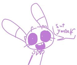  animatronic bonnie_(fnaf) english_text five_nights_at_freddy&#039;s humor lagomorph low_res machine mammal open_mouth pun reaction_image robot scottgames simple_background solo teeth text the_weaver weaver_bonnie white_background wide_eyed 