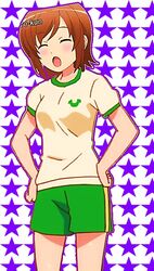  futsuu_no_joshikousei_ga_locodol_yattemita gym_uniform short_hair sweat usami_nanako 