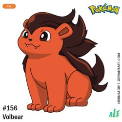  :3 brown_eyes brown_hair character_name commentary_request fangs full_body logo no_humans pokemon pokemon_(creature) pokemon_gsc pokemon_gsc_(prototype) prototype_design signature solo standing transparent_background urbinator17 volbear watermark web_address 