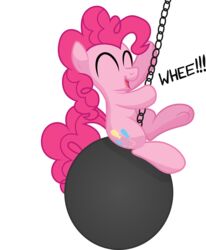  absurd_res alpha_channel cutie_mark earth_pony equid equine female feral friendship_is_magic gray-gold hair hasbro hi_res horse mammal miley_cyrus my_little_pony open_mouth pink_hair pinkie_pie_(mlp) pony smile solo text theairevolution wrecking_ball wrecking_ball_(music_video) 