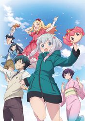  cloud eromanga-sensei izumi_masamune izumi_sagiri jinno_megumi ponytail senju_muramasa sky takasago_tomoe yamada_elf 