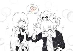  boruto:_naruto_next_generations eeshin_(eishin5584) kakei_sumire kakuremino_magire monochrome naruto tagme 