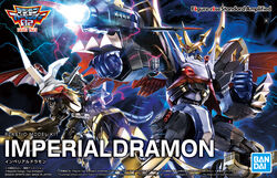  arm_cannon bandai character_name clenched_hands copyright_name digimon digimon_(creature) digimon_adventure_02 english_text horns imperialdramon imperialdramon_dragon_mode imperialdramon_fighter_mode logo mecha no_humans official_art open_mouth red_eyes robot science_fiction single_horn v-fin weapon 