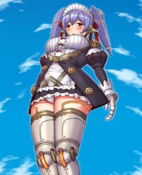  android apron female joints maid maid_apron maid_headdress mechanical_arms panties pantyshot poppi_(xenoblade) poppi_qt_(xenoblade) robot_joints solo tyranu underwear white_apron xenoblade_chronicles_(series) xenoblade_chronicles_2 