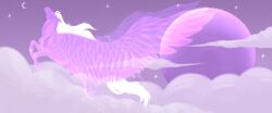  ambiguous_gender bound closed_eyes cloud equid equine feral hi_res huskii-s legs_tied mammal mane mouth_closed mythological_creature mythological_equine mythology pegasus pink_body pink_wings purple_body purple_wings side_view sky solo star tail white_mane white_tail wings wings_tied 