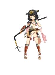  ;o armor black_hair bra breasts broken_spear female full_body hair_ornament hairband hand_on_own_hip holding holding_polearm holding_weapon looking_at_viewer one_eye_closed ootakasayama_(oshiro_project) oshiro_project:re panties polearm short_hair skirt small_breasts solo spear thighhighs torn_bra torn_clothes transparent_background underboob underwear weapon white_bra white_panties yellow_eyes yuunagi_(seventh_heaven) 