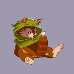  1:1 den_jin dota female feral gesture hoodwink_(dota) mammal meme pawpads paws rodent sciurid simple_background sitting solo tail tail_boner tail_gesture tail_tuft tree_squirrel tuft 