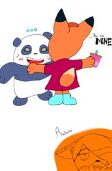  assertive_dominant canid canine cartoon_network clothed clothing duo female fox hi_res leafytuberzz2 madeleine_(we_baby_bears) male male/female mammal panda_(we_bare_bears) we_baby_bears we_bare_bears 