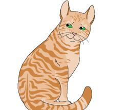  2015 aliasing ambiguous_gender black_whiskers digital_drawing_(artwork) digital_media_(artwork) domestic_cat felid feline felis female_(lore) feral flat_colors full-length_portrait fur green_eyes mammal microsoft_paint_(artwork) orange_body orange_fur pink_nose portrait sandstorm_(warriors) sebdoggo simple_background sitting smile solo striped_body striped_fur stripes tabby_cat tail warriors_(book_series) whiskers white_background 