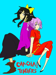  akazukin_chacha mayachon purple_hair rascal sitting 