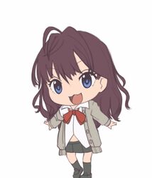  animated animated blue_eyes chibi female ichinose_shiki idolmaster idolmaster_cinderella_girls koufuku_graffiti long_hair maru_(maru1625) purple_hair shiawase_graffiti solo 