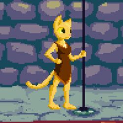  1:1 2011 animated anthro bouncing_breasts breasts dancing digital_media_(artwork) felid female hand_on_hip katia_managan kazerad khajiit low_res mammal microsoft pixel_(artwork) pixel_animation pole pole_dancing prequel_adventure rock solo stripper_pole the_elder_scrolls thumbnail 