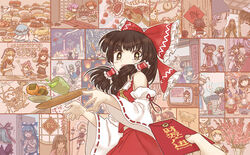  6+girls alice_margatroid animal_ears animal_hat antithetical_couplet arm_cannon ascot bare_shoulders black_hair blonde_hair bow braid broom building calligraphy carrot carrot_necklace cat_ears chen chinese_clothes chinese_new_year chinese_zodiac chunlian_writing chuntiao cirno clock clownpiece commentary_request cooking cosplay cracker cup dahuang dao_fu detached_sleeves double_bun doufang_chunlian dress dumpling envelope firecrackers fireworks fish flower food fruit fujiwara_no_mokou green_hair hair_bun hair_tubes hairbow hakurei_reimu hat headphones hecatia_lapislazuli hieda_no_akyuu hijiri_byakuren hinanawi_tenshi hong_meiling hongbao hood hoodie horns hoshiguma_yuugi houraisan_kaguya ibaraki_kasen ibuki_suika imminent_kiss inaba_tewi jester_cap jewelry junko_(touhou) kaenbyou_rin kagiyama_hina kaku_seiga kamishirasawa_keine kazami_yuuka kijin_seija kirisame_marisa kochiya_sanae komano_aunn komeiji_koishi komeiji_satori konpaku_youmu kumoi_ichirin lantern lion_dance long_hair mai_(touhou) maribel_hearn medicine_melancholy mob_cap morichika_rinnosuke moriya_suwako motoori_kosuzu multiple_girls murasa_minamitsu nagae_iku necklace oni_horns open_mouth orange_hair peach phone pig polka_dot pom_pom_(clothes) purple_hair rabbit_ears reisen_udongein_inaba reiuji_utsuho saigyouji_yuyuko shinki_(touhou) short_hair single_braid smile snowman solo_focus sparkling_eyes sukuna_shinmyoumaru sun_wukong sun_wukong_(cosplay) sweatdrop tabard tea television toramaru_shou touhou touhou_(pc-98) toyosatomimi_no_miko ufo usami_renko vase weapon white_dress writing yagokoro_eirin yakumo_ran yasaka_kanako year_of_the_pig yorigami_shion yuki_(touhou) yukkuri_shiteitte_ne yumeko_(touhou) 