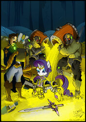  adeptus_astartes amethyst_(gem) armor axe bald barrel belt biped blue_eyes boots bottomwear brown_hair cave chaos_space_marine clothed clothing coin crossed_arms crown curled_hair cybernetics cyborg detailed_background equid equine eztp female feral feral_armor footwear friendship_is_magic fur furgonomics gem gloves gold_(metal) gold_coin gold_jewelry green_eyes group hair handwear hasbro headgear headwear hi_res holding_object horn human humanoid iron_warrior jacket jewelry long_hair looking_at_viewer machine male mammal mane melee_weapon my_little_pony mythological_creature mythological_equine mythology pants power_armor purple_mane quadruped rarity_(mlp) servitor sheathed_weapon short_hair smile space_marine standing sword tiara topwear treasure treasure_hoard unicorn warhammer_(franchise) warhammer_40000 weapon white_body white_fur 