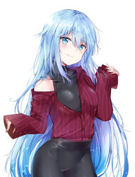  aqua_(kono_subarashii_sekai_ni_shukufuku_wo!) kono_subarashii_sekai_ni_shukufuku_wo! sunhyun sweater tagme 