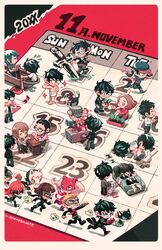  6+boys 6+girls akechi_gorou amamiya_ren artist_name bed boat braid calendar_(object) chibi commentary_request crown_braid dagger drinking eighth_note everyone feline flying_sweatdrops garden glasses highres iwai_munehisa jersey kawakami_sadayo kitagawa_yuusuke knife long_sideburns maid mask mishima_yuuki morgana_(persona_5) multiple_boys multiple_girls musical_note niijima_makoto november okumura_haru onemegawatt pantyhose persona persona_5 plant rowboat running sakamoto_ryuuji sakura_futaba sakura_soujirou school_uniform shuujin_academy_school_uniform sideburns sitting sleeping smile sweatdrop takamaki_anne takemi_tae thighhighs watercraft weapon 