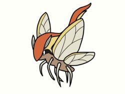  2017 4:3 6_legs alternate_species ambiguous_gender antennae_(anatomy) arthropod black_body black_eyes black_markings brown_body bugdex digital_drawing_(artwork) digital_media_(artwork) eye_markings fakemon featureless_feet feet feral full-length_portrait generation_1_pokemon head_tuft insect_wings insects markings multi_leg multi_limb multi_wing multicolored_body nintendo orange_body pidgeot pokemon pokemon_(species) portrait red_body ricky_hoffman side_view simple_background solo standing tan_antennae tan_body tan_wings toony tuft white_background wings 