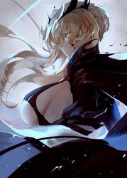  artoria_pendragon_(lancer) fate/grand_order no_bra reroi tagme 