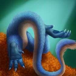  1:1 2015 4_toes ambiguous_form ambiguous_gender ass autumn bent_legs big_claws blue_body blue_fur blue_pawpads blue_skin claws cyan_background darou digital_media_(artwork) digital_painting_(artwork) diving featureless_crotch feet fluffy fur herpestid humor hybrid icon komodo_dragon lauralien leaf leaf_pile legs_up lizard long_tail mammal mongoose monitor_lizard multicolored_body multicolored_fur nude pawpads paws prehensile_feet rear_view reptile restricted_palette scalie shaded simple_background soft_shading solo spotlight tail tail_tuft tan_body tan_fur thick_tail toe_claws toes tuft two_tone_body two_tone_fur 